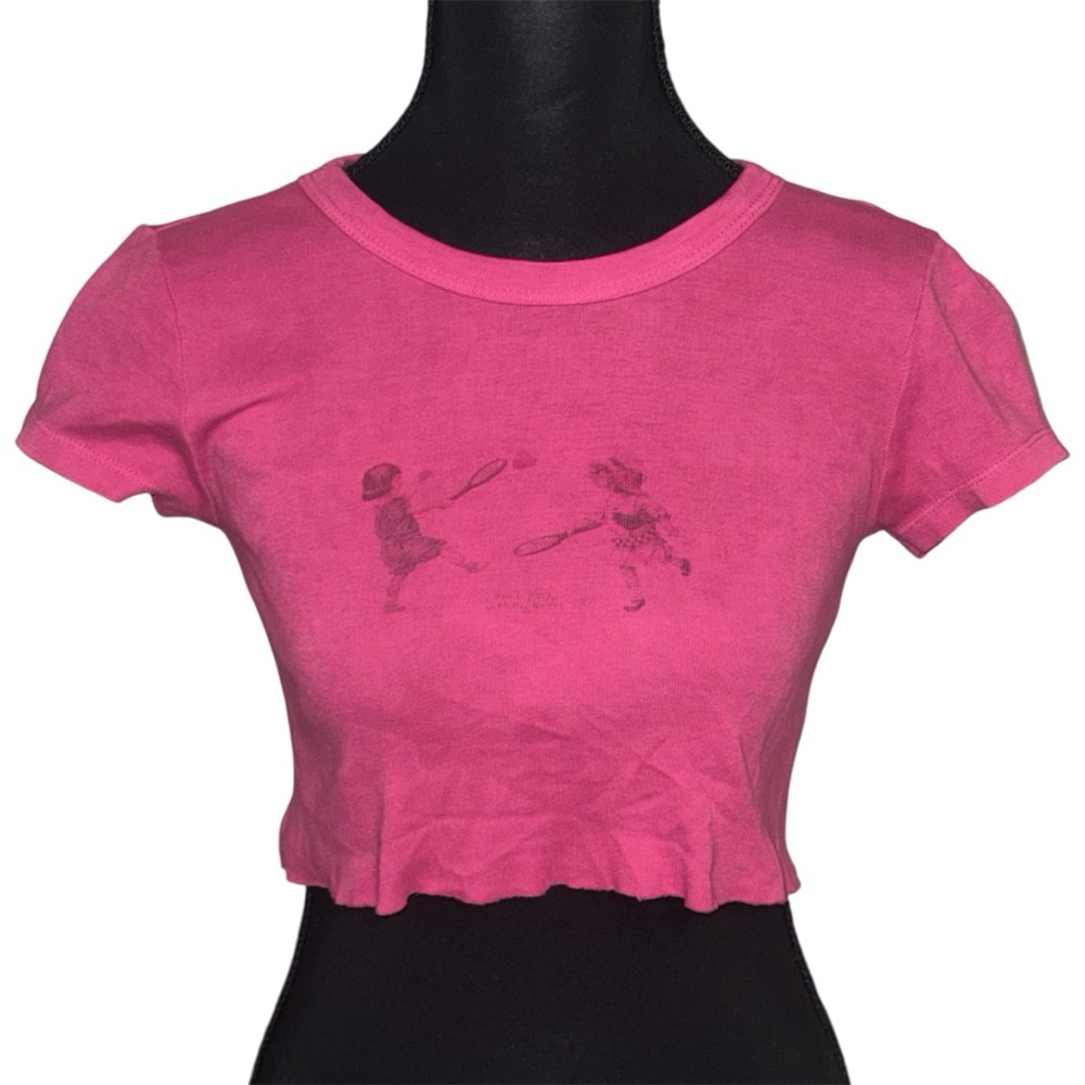 Brandy Melville “don’t play with my heart” Crop Top
